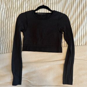LuluLemon ebb to street ribbed long sleeve - Black